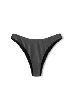 Zulu & Zephyr Charcoal Stripe Curve Brief Discount