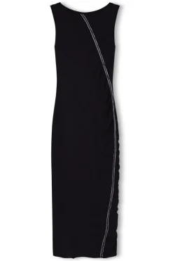 Zulu & Zephyr Contrast Knit Dress - Black Hot