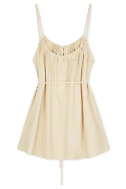 Zulu & Zephyr Cotton Poplin Dress - Husk Flash Sale