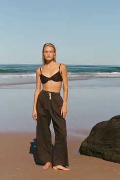 Zulu & Zephyr Cotton Poplin Pant - Black New