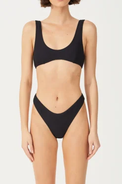 Zulu & Zephyr Crop Bralette Top - Black Store