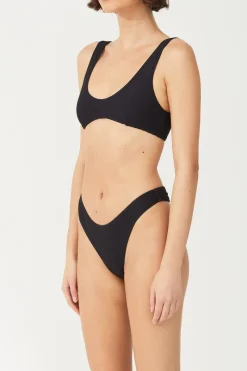 Zulu & Zephyr Crop Bralette Top - Black Store