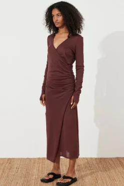 Zulu & Zephyr Currant Gathered Knit Dress Best