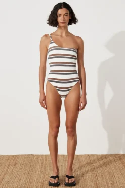 Zulu & Zephyr Earth Stripe Textured One Piece Shop
