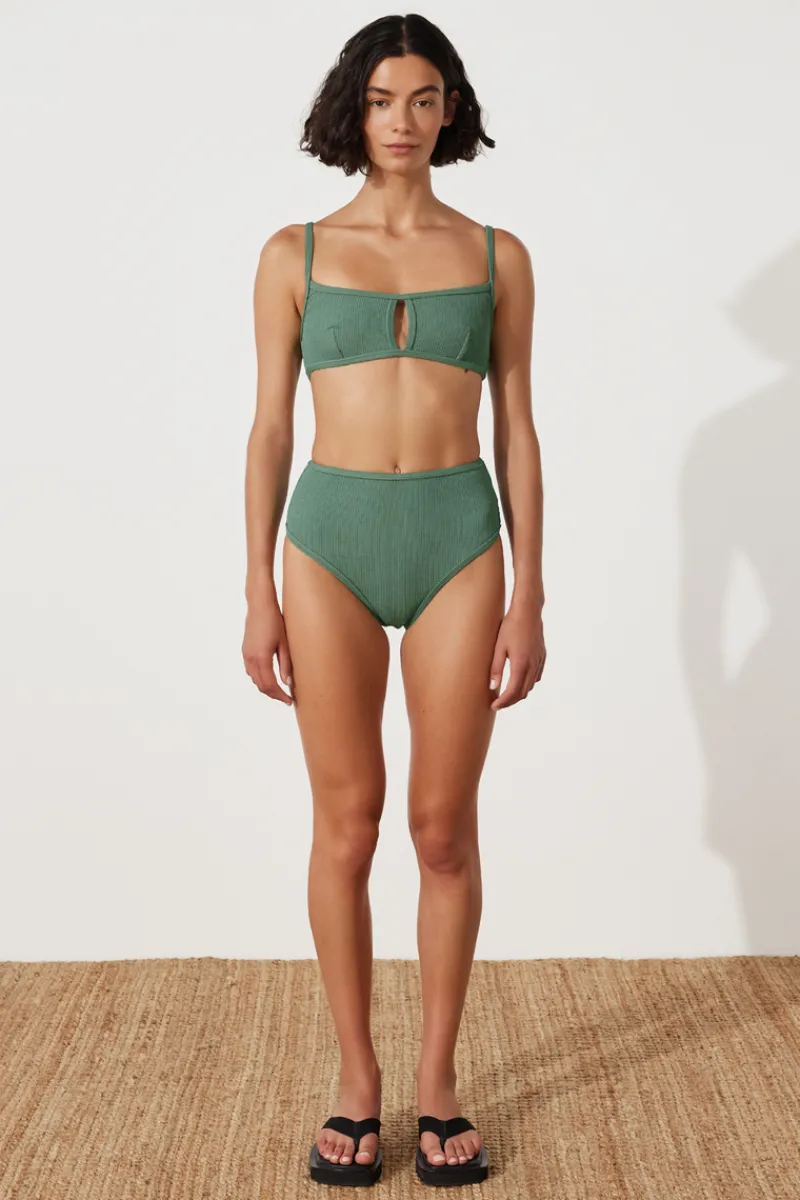 Zulu & Zephyr Emerald Textured Bralette Best Sale