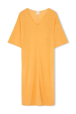 Zulu & Zephyr Golden Organic Linen Blend Knit Dress Cheap