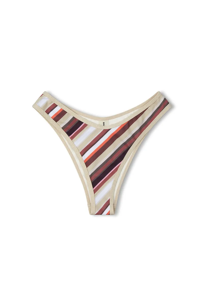 Zulu & Zephyr Golden Retro Stripe Curve Brief Best Sale