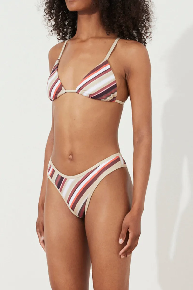 Zulu & Zephyr Golden Retro Stripe Curve Brief Best Sale