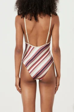 Zulu & Zephyr Golden Retro Stripe One Piece Store