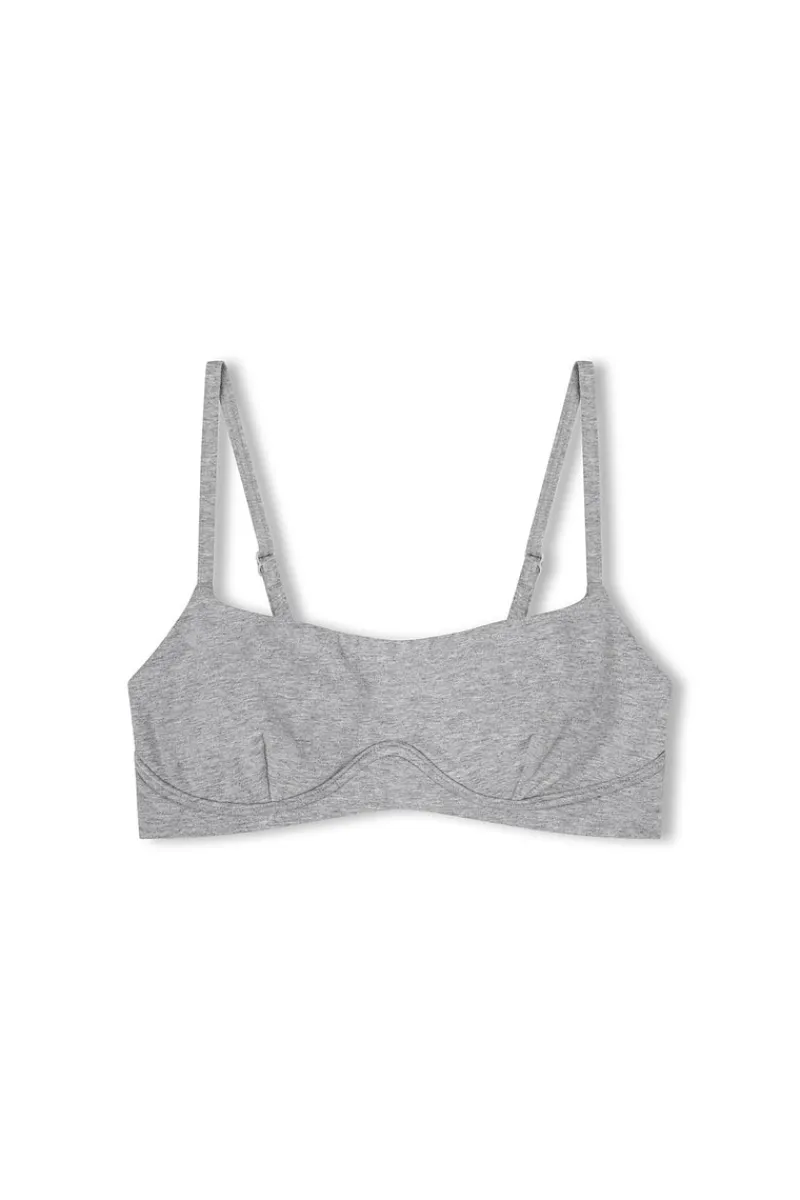 Zulu & Zephyr Grey Marle Bralette Cheap