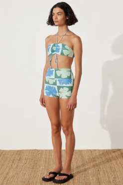 Zulu & Zephyr Hibiscus Halter Top New