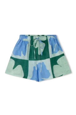 Zulu & Zephyr Hibiscus Linen Short New