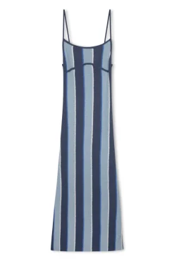 Zulu & Zephyr Horizon Stripe Organic Cotton Blend Knit Dress Sale