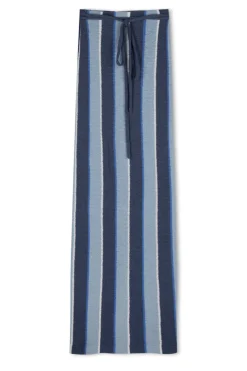 Zulu & Zephyr Horizon Stripe Organic Cotton Knit Wrap Skirt Flash Sale