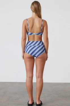 Zulu & Zephyr Horizon Stripe Textured Balconette Bra Cup Online