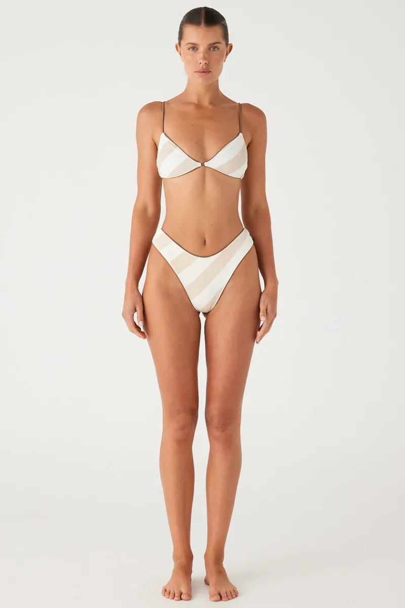 Zulu & Zephyr Husk Stripe Textured Curve Thong Brief Shop