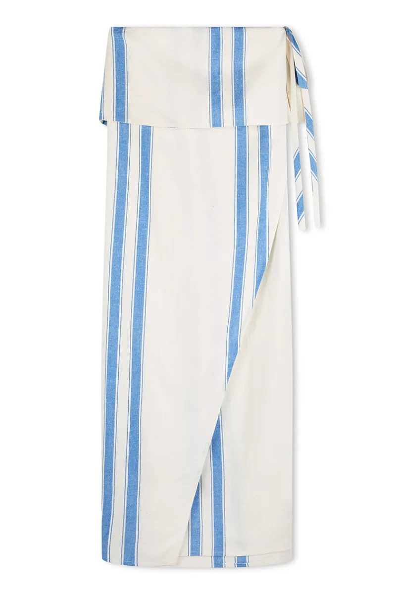 Zulu & Zephyr Marine Stripe Organic Cotton Blend Dress Outlet