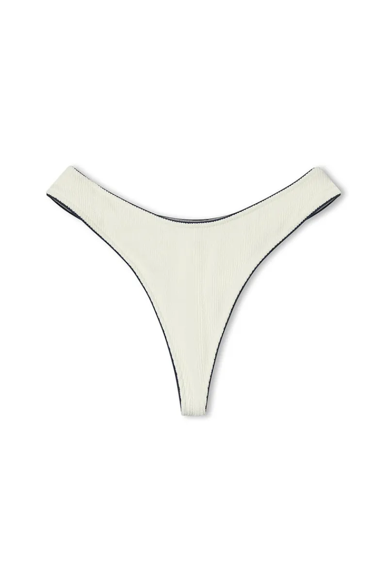 Zulu & Zephyr Milk Textured Curve Thong Brief Best