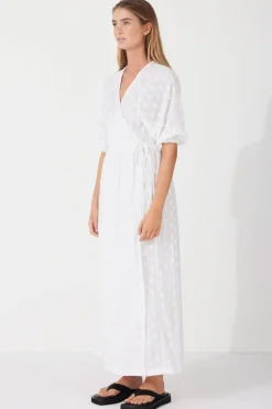 Zulu & Zephyr Milk Textured Wrap Dress Best