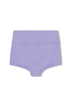 Zulu & Zephyr Mini Stripe Rib Boy Short - Grape New