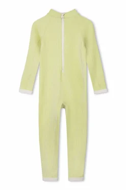 Zulu & Zephyr Mini Stripe Rib Full Surf Suit - Citrus Cheap