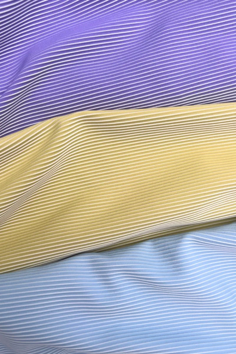 Zulu & Zephyr Mini Stripe Rib Rashie - Citrus Flash Sale