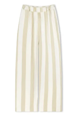 Zulu & Zephyr Natural Stripe Organic Cotton Pant Discount