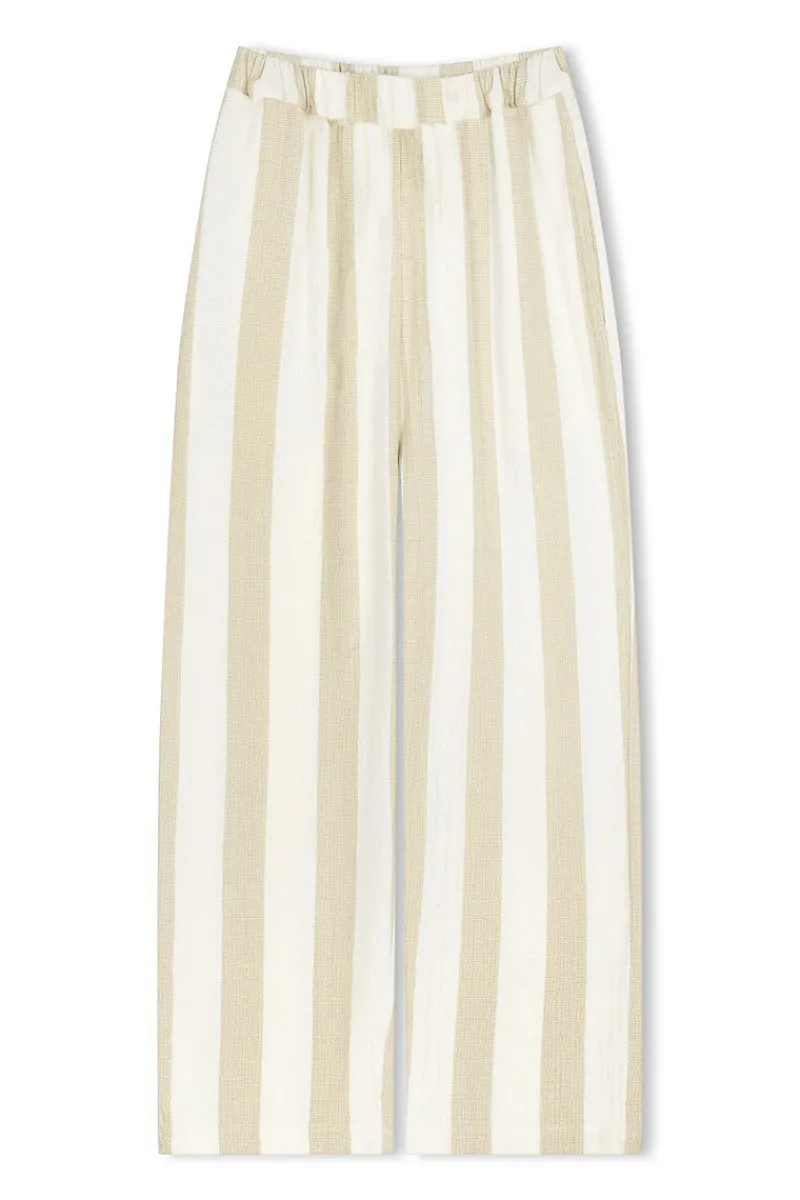 Zulu & Zephyr Natural Stripe Organic Cotton Pant Discount