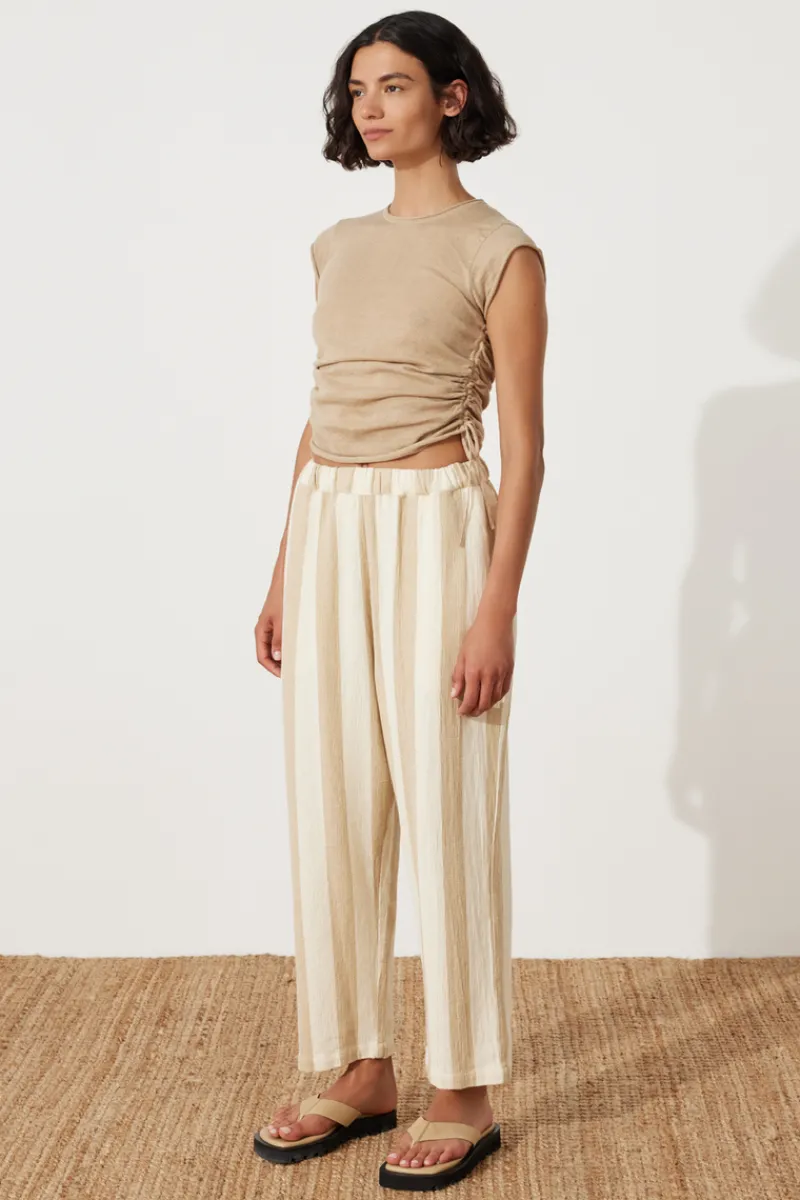Zulu & Zephyr Natural Stripe Organic Cotton Pant Discount
