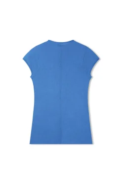 Zulu & Zephyr Ocean Blue Cotton Blend Knit Top Best Sale