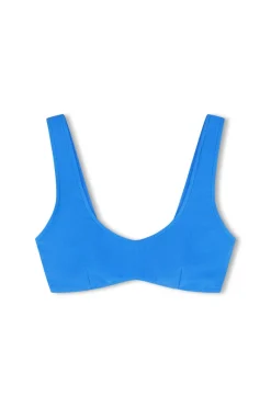 Zulu & Zephyr Ocean Blue Textured Crop Bralette Store
