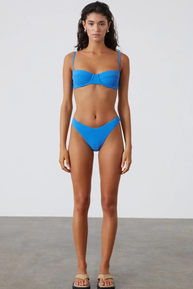 Zulu & Zephyr Ocean Blue Textured Curve Brief Hot