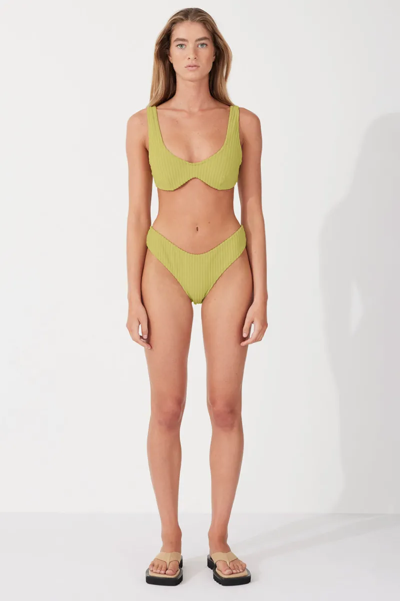 Zulu & Zephyr Olive Cord Towelling Curve Brief Best