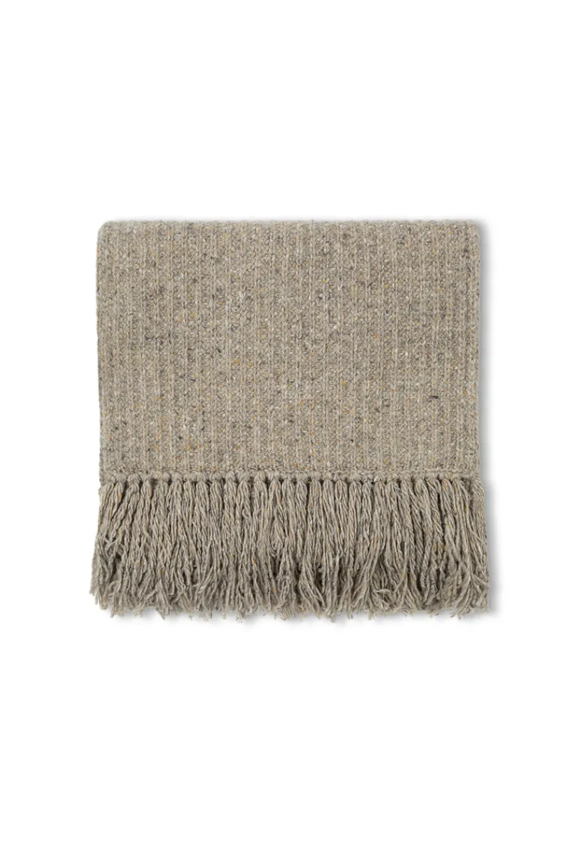 Zulu & Zephyr Olive Merino Wool Blend Knit Scarf Online
