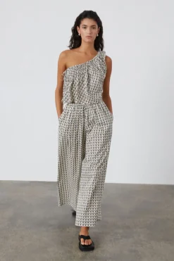 Zulu & Zephyr Pecan Rouched Organic Cotton Top Best Sale