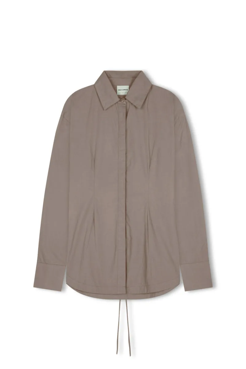 Zulu & Zephyr Pewter Organic Cotton Tie Shirt Sale