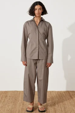 Zulu & Zephyr Pewter Organic Cotton Tie Shirt Sale