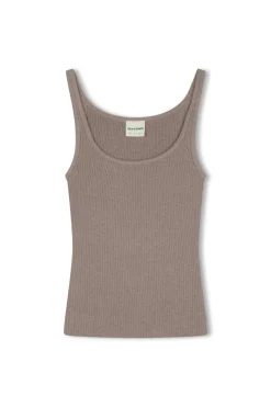Zulu & Zephyr Pewter Rib Knit Tank Discount