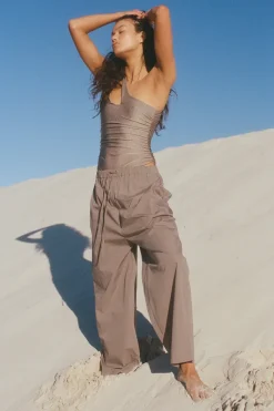 Zulu & Zephyr Pewter Rib One Piece Shop