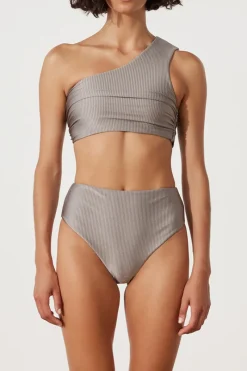 Zulu & Zephyr Pewter Rib Top Fashion