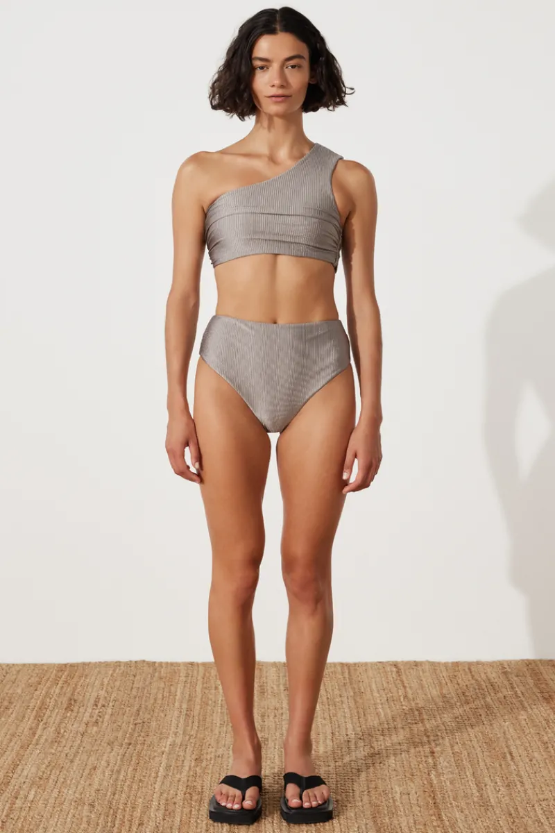 Zulu & Zephyr Pewter Rib Top Fashion