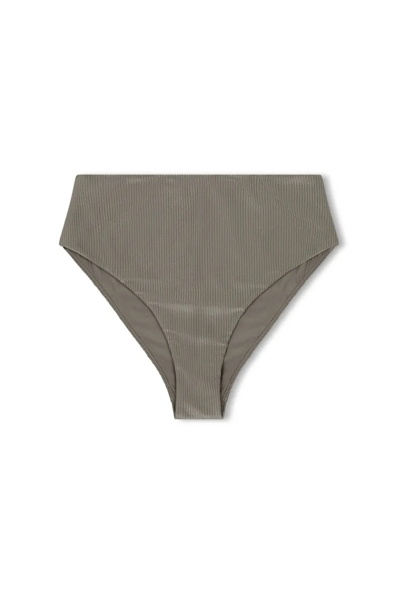 Zulu & Zephyr Pewter Rib Waisted Full Brief Flash Sale