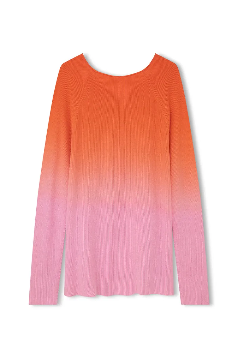 Zulu & Zephyr Pink Ombre Merino Blend Knit Top Shop