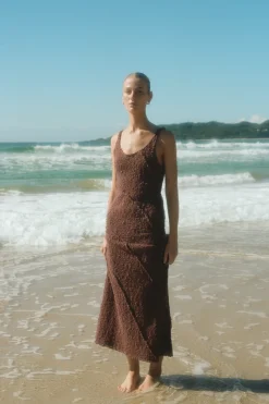 Zulu & Zephyr Plum Boucle Knit Dress Shop