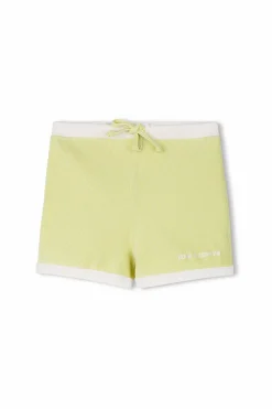 Zulu & Zephyr PRE-ORDER Mini Stripe Rib Surf Short - Citrus Flash Sale