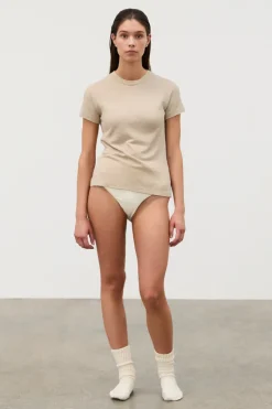 Zulu & Zephyr Rib Hemp Jersey T-Shirt - Husk Flash Sale