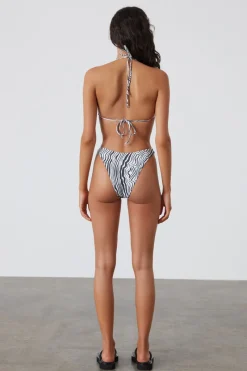 Zulu & Zephyr Ripple Stripe Halter Top Flash Sale