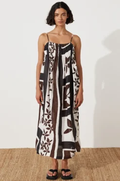 Zulu & Zephyr Sarong Flower Linen Dress Shop