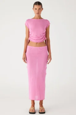 Zulu & Zephyr Sea Pink Knit Skirt Store
