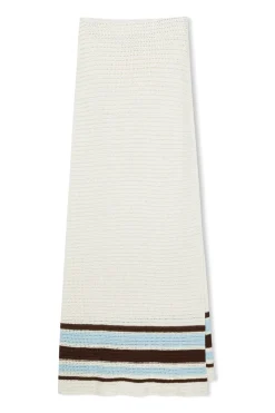 Zulu & Zephyr Sea Stripe Cotton Crochet Skirt Shop